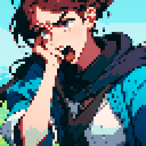 head pain, holding head, screaming