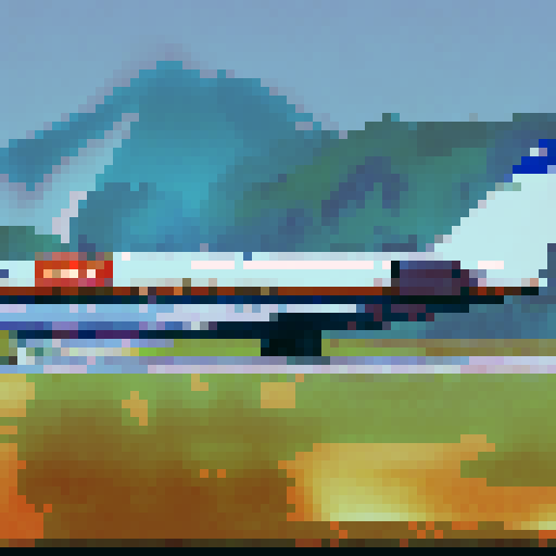 boeing 727-200, side view, plain background