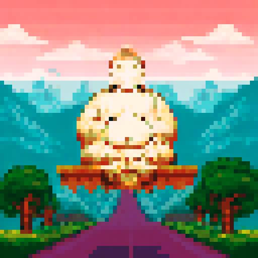 smiling buddha statue on a white background 