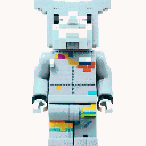 colorful pixel lego blocks arranged in a playful, vibrant composition, showcasing the intricate details and vibrant colors of pixel art in the sRGB color space