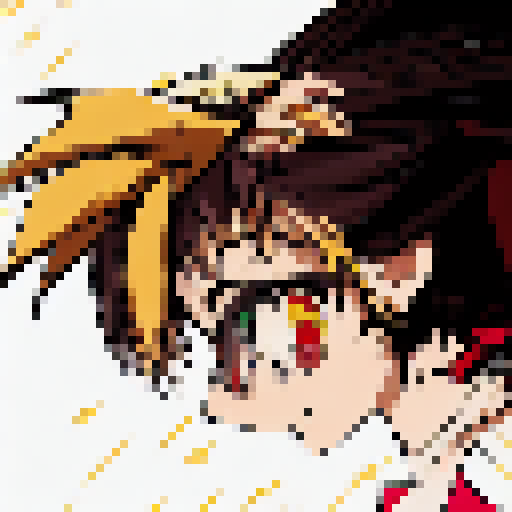 Shogi pieces, vibrant and glossy, tumble out of a silk bag, filling the air with a flurry of animated motion in the distinct Anime style.