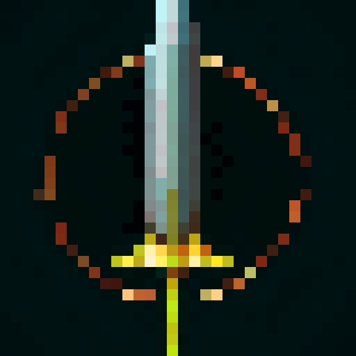 great sword that shines like a full moon. 