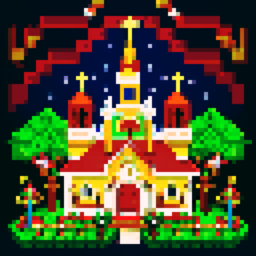 Christmas celebration in the Philippines - church at dawn