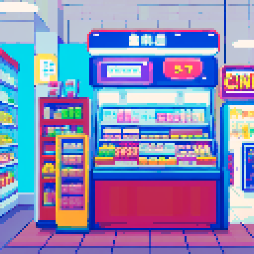 convenience store checkout counter