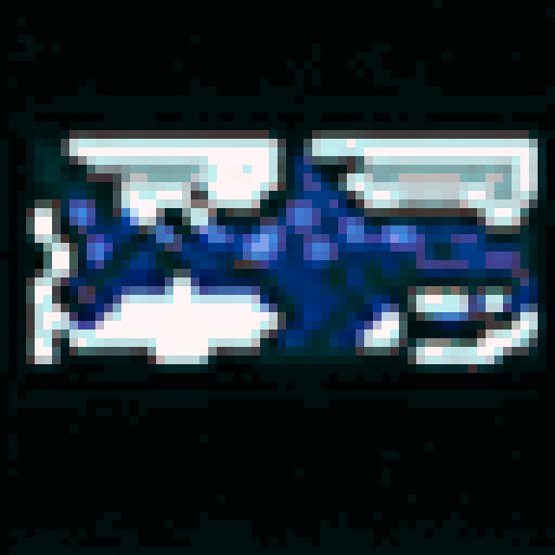 blue shark swimming animation