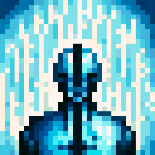 super galaxy cyborg armour, game icon, 32x32 pixel art, sRGB, skill art, close up, portrait, vibrant colors, metallic sheen, glowing circuits, intricate detailing, futuristic design