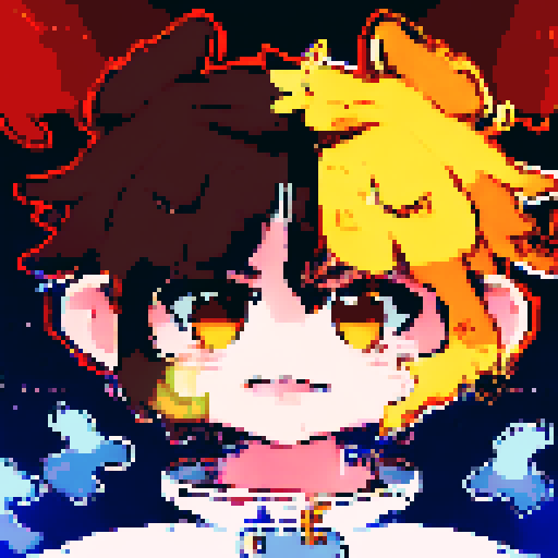 A graphic depiction of a bear in retro 1995 anime style, chibi form, with expressive black eyes and brown fur, styled with long twin pigtails. Wearing magical clothes with intricate belts and patches. Background of a wild magic night with a dark waterfall and bright stars. Created Using: classic anime aesthetics, detailed magical garments, enchanting night setting, vivid portrayal, star reflections, dynamic composition, hd quality --ar 2:3 --v 6.0