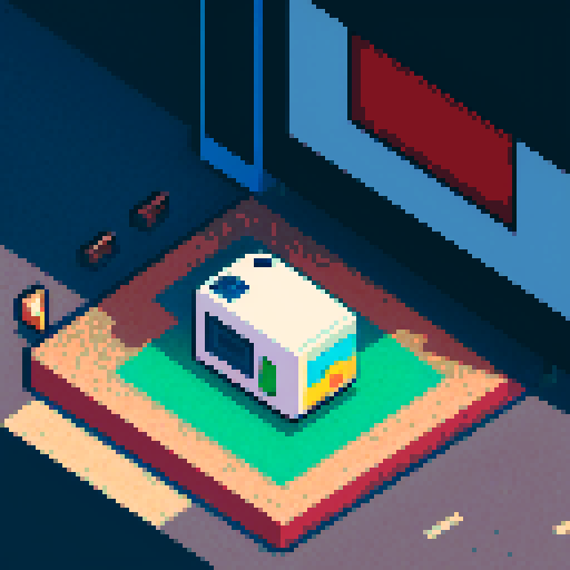 Broken game boy color lying in the street