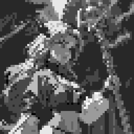 busty succubus, skin tight lace, deep v-neck crop top, intricate druidic staff, pixel art, sRGB, leaning towards camera, breasts displayed for camera