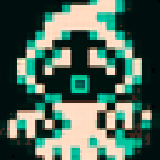 add a walking animation in 4 frames for a ghost character