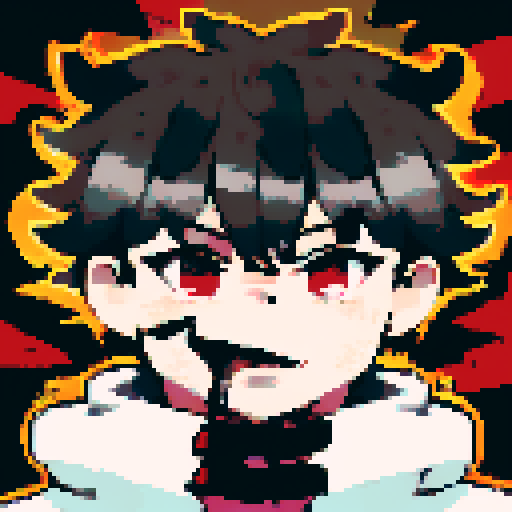 Close-up character portrait, man, black hair