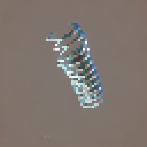 a coiled metal spring
