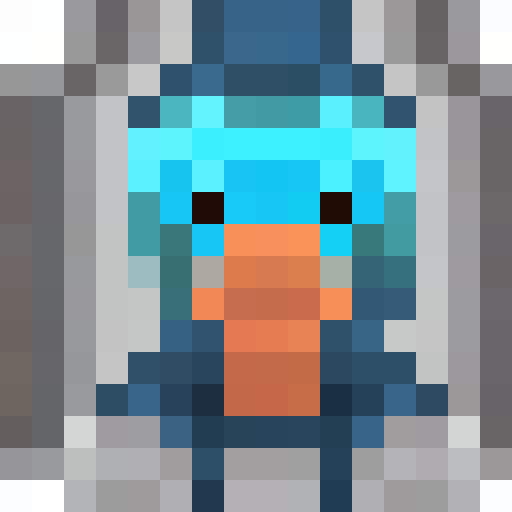 ice witch with blue robe and diamond crown