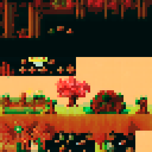 spritesheet with a forest variant