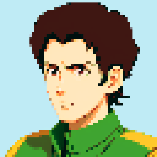 80s anime style male jet fighter pilot 