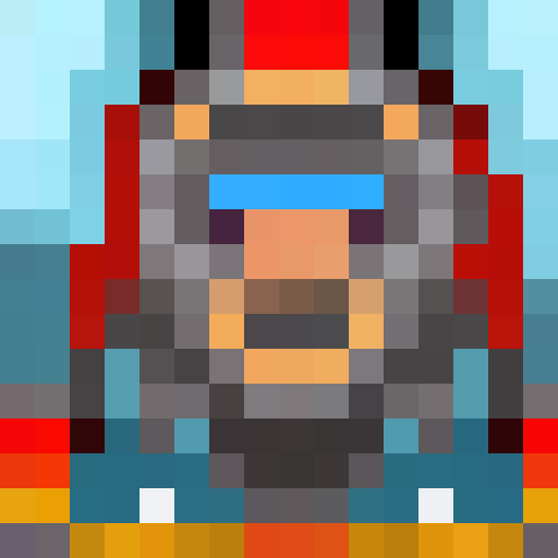 Cyber warrior with a mechanical arm, neon blue hair, and glowing red eyes, hacking into a steam-powered machine in a gritty steampunk world.