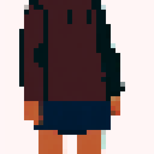 Full body side profile of the 240x160px character