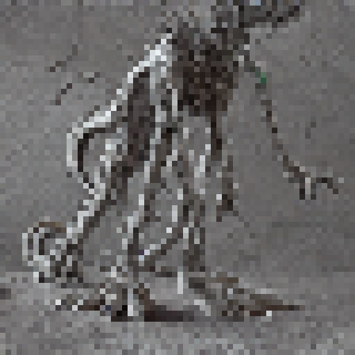 Lanky, slime-covered, and grotesque, the cave-dwelling monster awaits its challenger in a boss fight straight out of a fantasy RPG.