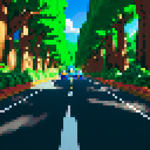 sonic and wood sonic racing, pixel art, sRGB, vibrant colors, dynamic speed lines, lush green trees, wooden obstacles, retro video game vibes, high contrast shadows, detailed pixel characters, action-packed composition, intense motion blur, iconic blue hedgehog, wooden textures, box art