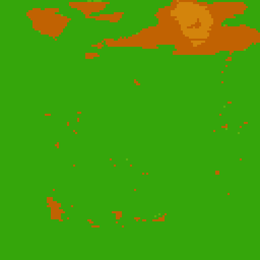 Generate a scene depicting a village under attack by night creatures for a game set in an apocalyptic world. The village should be nestled in a valley surrounded by dense forests and looming mountains, with a full moon casting an eerie glow over the landscape. Buildings should be ablaze, with flames licking the night sky and casting flickering shadows. the image should be 16:9 ratio and the colors used should be dark