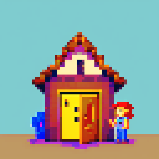 show a character opening up a vault in his house