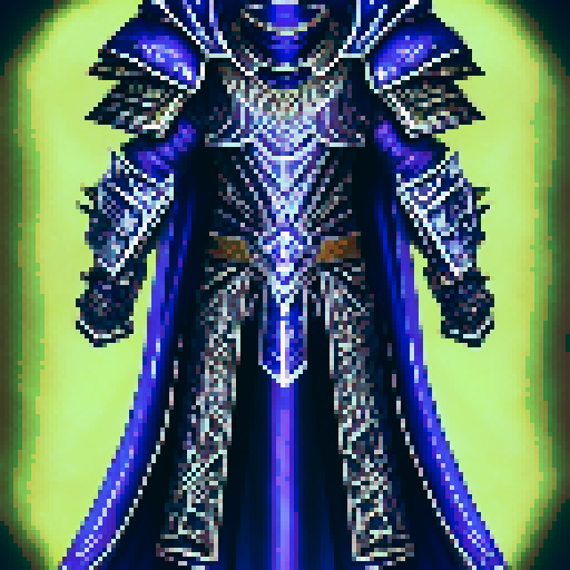 Hulking, metallic plates adorned with intricate, glowing runes cover the warlock's figure, the armor appearing both ancient and futuristic, a formidable game asset
