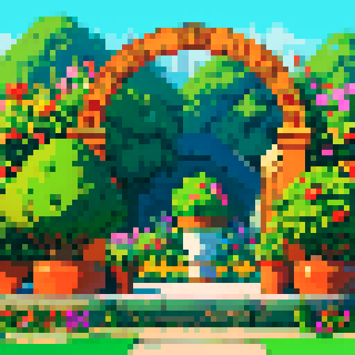 a topiary plant isometric asset in a decorative pot from an art nouveau garden
