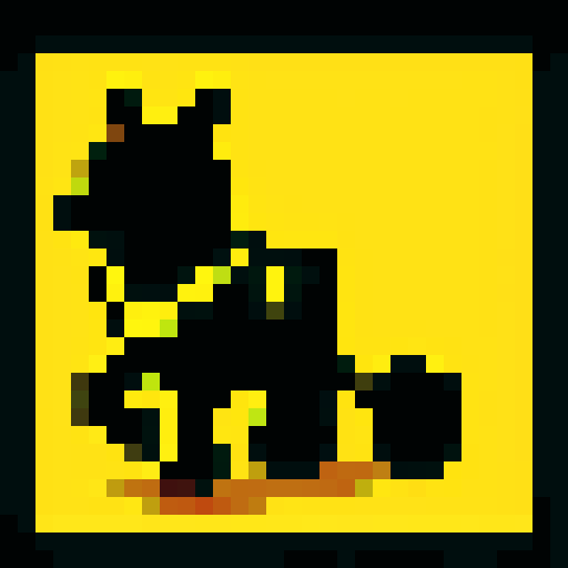 horse drawn carriage, black outlines, orthogonal camera, top-down view, simple pixel art, plain background, square platform