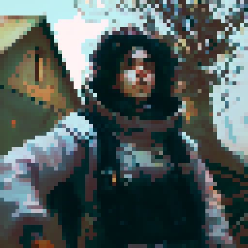 crazy colors, potrait style, selfie