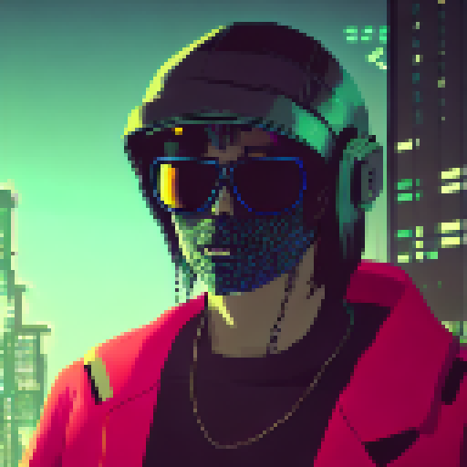 cyberpunk hacker, aetherpunk, vaporwave