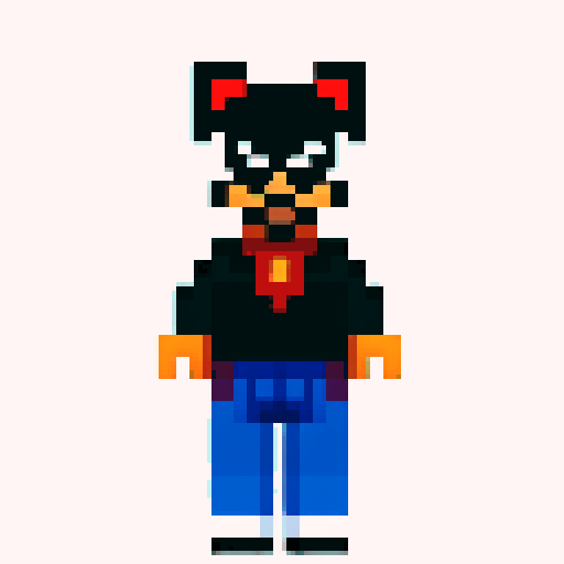 spiderman swinging, pixelated buildings, vibrant colors, blocky shapes, retro video game style, 8-bit aesthetic