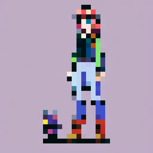 pixel character, stardew valley style, female, standing
