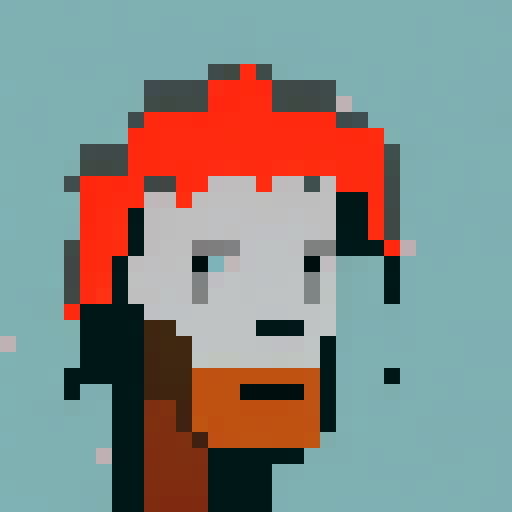 Cryptopunk with horns