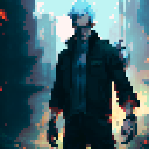 Turn it into a pixel version like the characters in an old pokemon game like pokemon emerald