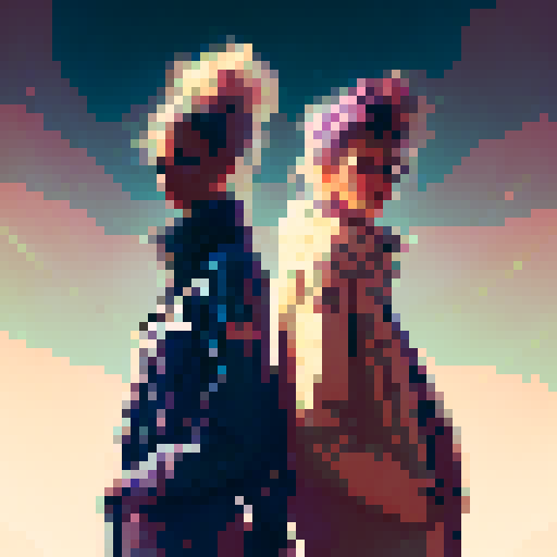 "Two stylish girls meticulously curate a fashion grid, incorporating bold patterns, vibrant colors, and whimsical accessories, all while maintaining a chic and sophisticated aesthetic reminiscent of Art Deco design."