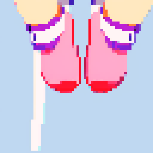 Anime girl feet in stockings