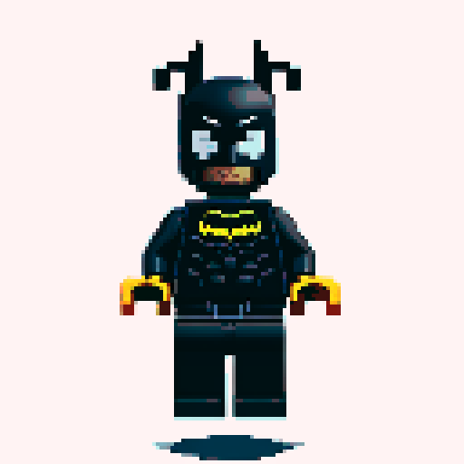 batman lego pixel