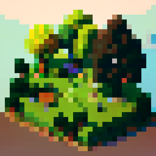 only one big chestnut tree, in the center, green leaves, brown trunk, fantasy top-down RPG with an orthogonal camera, simple pixel art, square plain platform