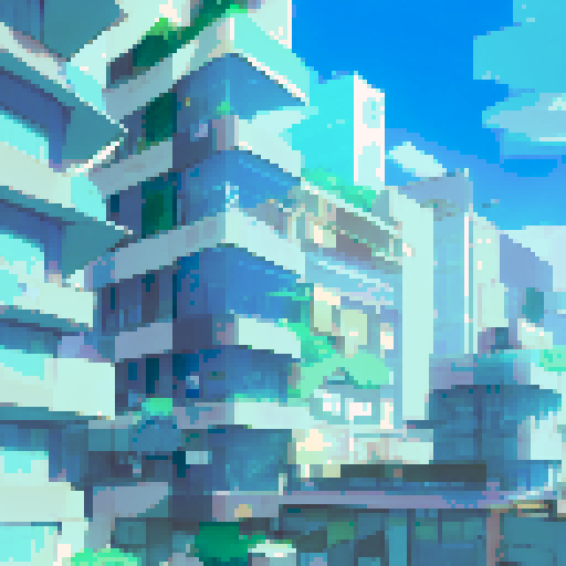 sunglasses with blue mirror lenses, pixel art