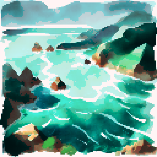 choppy ocean waves 