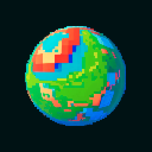 planet where the surface of the planet is red and mountainous