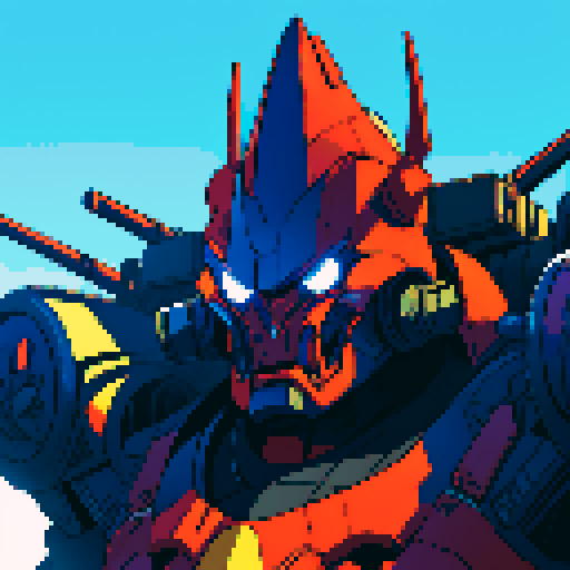 giant evil robot facing left