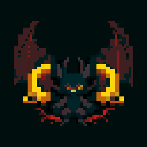 A dark, shadowy creature with smoky tendrils, piercing red eyes, and bat-like wings. It blends into the darkness and has an eerie aura. No background.
