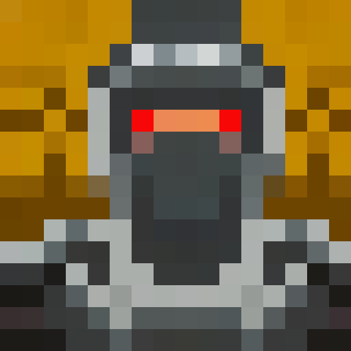 Enchanted golden sword, swirling intricate designs, crafted by skilled blacksmith, close-up pixel art portrait in 16x16 game icon