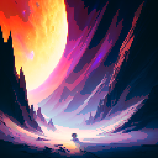 a circle containing the aurora borealis