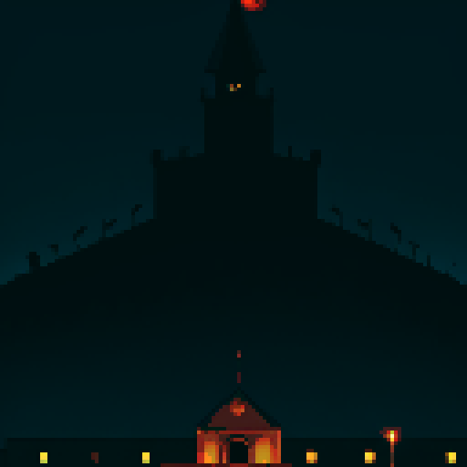 black fortress, military base, black military building backdrop, evil headquarters, skull on building, dark background, dark backdrop, evil, villainous building