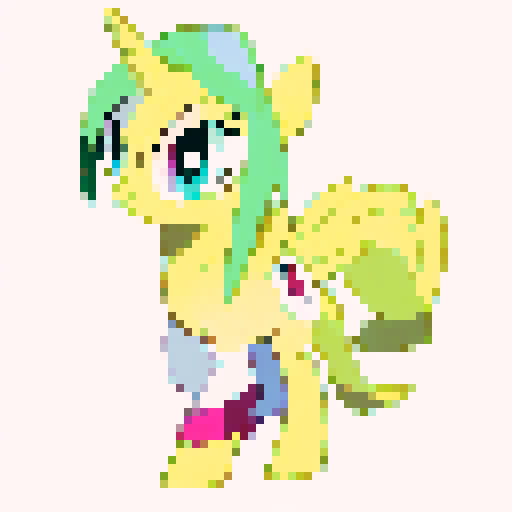 A my little pony character smiling