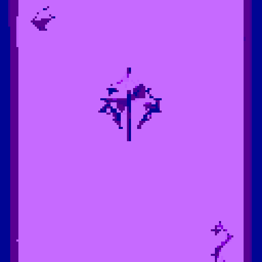 Create a purple amethyst gem in the center of the card