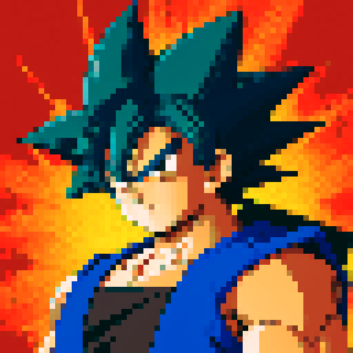 Create Goku in the style of TMNT Shredders Revenge.