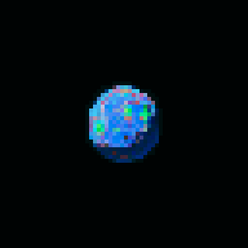 2d lifeless asteroid in empty space, retro aesthetic, pixelated details, wireframe outlines, geometric shapes, low-resolution textures, pixel art style, sRGB color space View from above. 